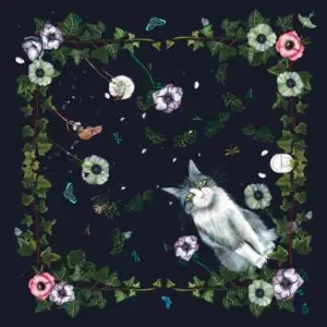 Foulard Jouer au Chat et à la souris la Nuit