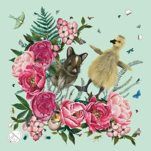 Maman Bébé Mini Foulard 42 Soie Vert Amande