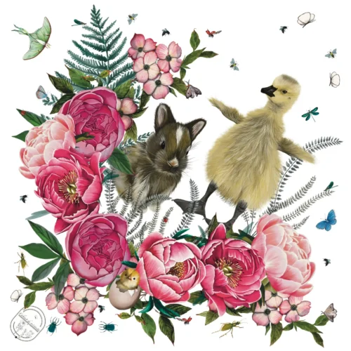 Maman Bébé Mini Foulard 42 Soie Blanc cassé