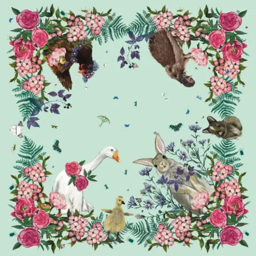 Maman Bébé Foulard 90cm Vert Amande